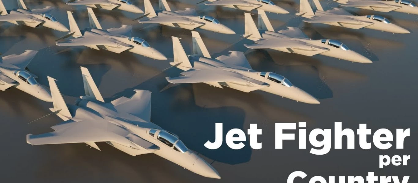 Πόσα μαχητικά έχει η κάθε χώρα στον πλανήτη (βίντεο)